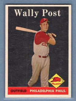 1958 Topps #387 Wally Post VG-EX     G0364