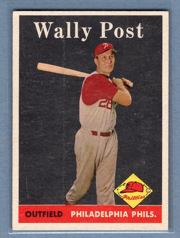 1958 Topps #387 Wally Post VG-EX     G0364