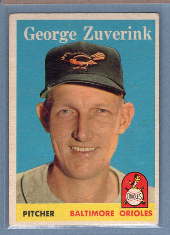 1958 Topps #6 George Zuverink (h) VG-EX  GO501