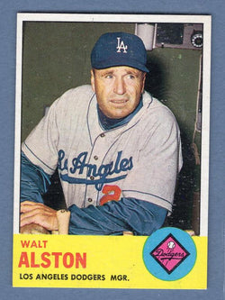 1963 Topps #154 Walt Alston (HOF) NM    CCS47