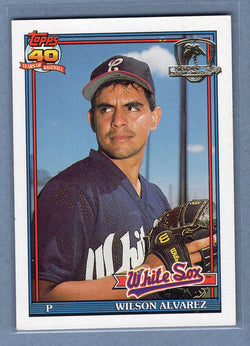 1991 Topps Desert Shield #378 Wilson Alvarez  NM  GO625