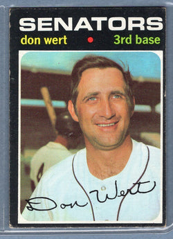 1971 Topps #307 Don Wert  EX  SB1