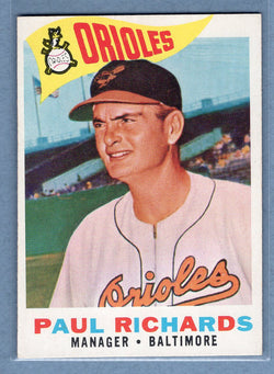 1960 Topps #224 Paul Richards EX-MT  GO522