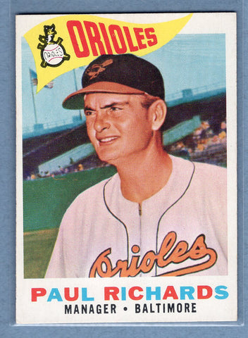1960 Topps #224 Paul Richards EX-MT  GO522