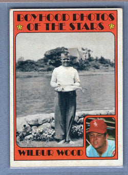 1972 Topps #342 Wilbur Wood KP EX  GO500