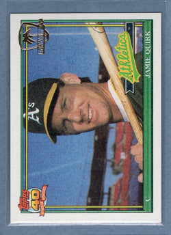 1991 Topps Desert Shield #132 Jamie Quirk  NM  GO600