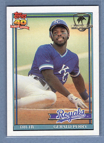 1991 Topps Desert Shield #384 Gerald Perry  NM  GO625