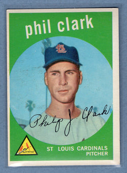 1959 Topps #454 Phil Clark (3) EX  GO73