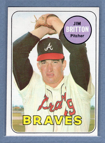 1969 Topps #154 Jim Britton (c) EX-MT  GO700