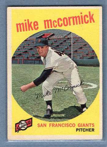 1959 Topps #148 Mike McCormick VG-EX    Set Break A