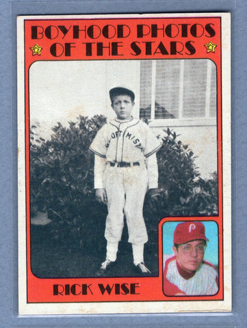1972 Topps #345 Rick Wise KP EX  GO500