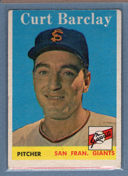 1958 Topps #21 Curt Barclay  (b) VG  GO501