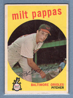 1959 Topps #391 Milt Pappas (a) VG   GO410