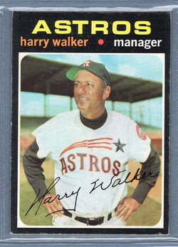 1971 Topps #312 Harry Walker  EX  SB1