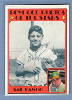 1972 Topps #348 Sal Bando KP EX  GO500