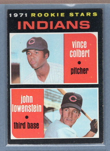 1971 Topps #231 Indians Rookies (Colbert/Lowenstein)  (a) EX-MT  GO775