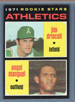 1971 Topps #317 Athletics Rookies (Jim Driscoll)  EX  GO747