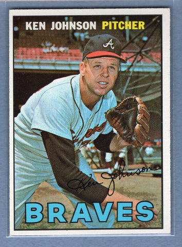 1967 Topps #101 Ken Johnson EX  GO446