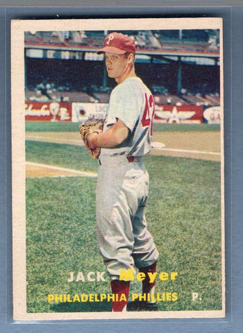 1957 Topps #162 Jack Meyer(1) VG  GO295