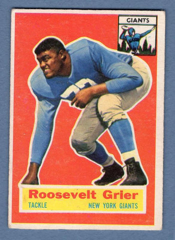 1956 Topps #101 Roosevelt Grier (R) (HOF)(st) VG-EX  GO109
