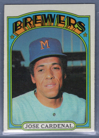 1972 Topps #12 Jose Cardenal (b) EX-MT  GO544