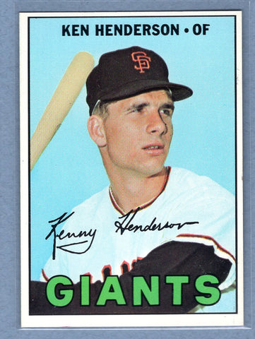 1967 Topps #383 Ken Henderson EX-MT  GO263