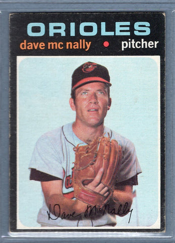 1971 Topps #320 Dave McNally  EX  SB1