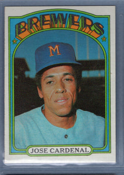 1972 Topps #12 Jose Cardenal (d) EX-MT  GO544
