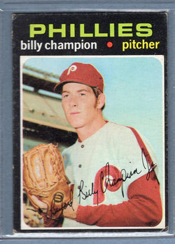 1971 Topps #323 Billy Champion  EX  SB1