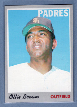 1970 Topps #130 Ollie Brown  (b) EX-MT  GO900