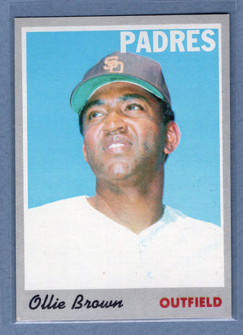 1970 Topps #130 Ollie Brown  (b) EX-MT  GO900
