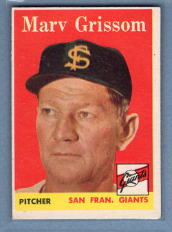 1958 Topps #399 Marv Grisson  EX  GO387