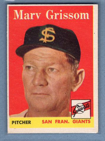 1958 Topps #399 Marv Grisson  EX  GO387