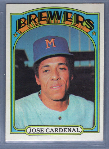 1972 Topps #12 Jose Cardenal (f) EX-MT  GO544