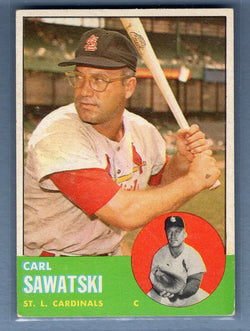 1963 Topps #267 Carl Sawatski VG-EX Set Break