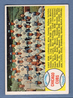 1958 Topps #327 Cubs Team VG-EX  GO495