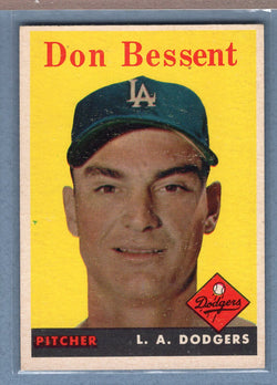 1958 Topps #401 Don Bessent  EX  GO387