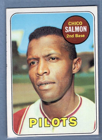 1969 Topps 62 Chico Salmon VG-EX SET BREAK