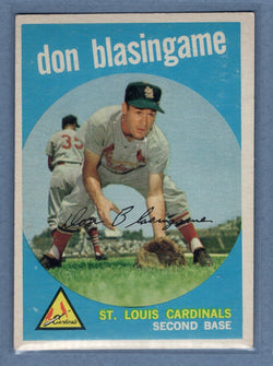 1959 Topps #491 Don Blasingame (3) EX-MT  GO73