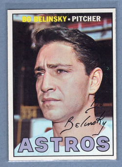 1967 Topps #447 Bo Belinsky (Complete 1966 S.D. stats) (a) EX-MT   GO340