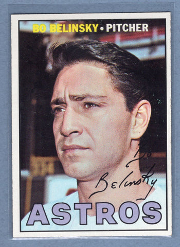 1967 Topps #447 Bo Belinsky (Complete 1966 S.D. stats) (a) EX-MT   GO340