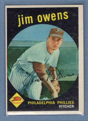 1959 Topps #503 Jim Owens (1) EX  GO73