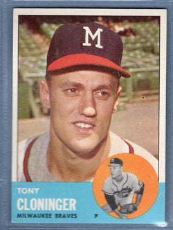 1963 Topps #367 Tony Cloninger EX-MT  GO393