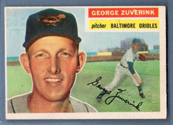 1956 Topps #276 George Zuvernik (GB) EX   GO96