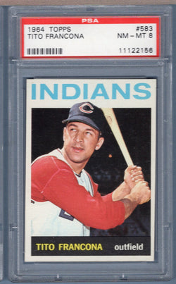 1964 Topps #583 Tito Francona (11122156) PSA 8