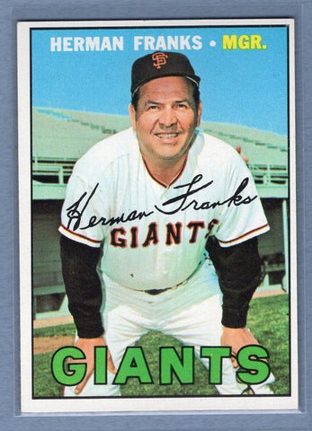 1967 Topps #116 Herman Franks EX-MT  GO446