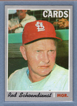 1970 Topps #346 Red Schoendienst (HOF)  VG-EX  GO695