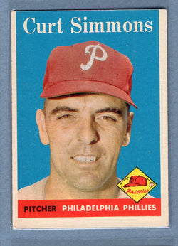 1958 Topps #404 Curt Simmons  EX  GO387