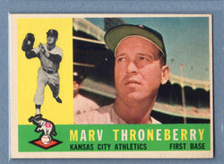 1960 Topps #436 Marv Throneberry EX-MT  GO244