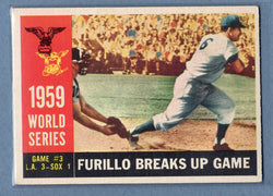 1960 Topps #387 World Series Game 3 (Furillo) EX  GO480